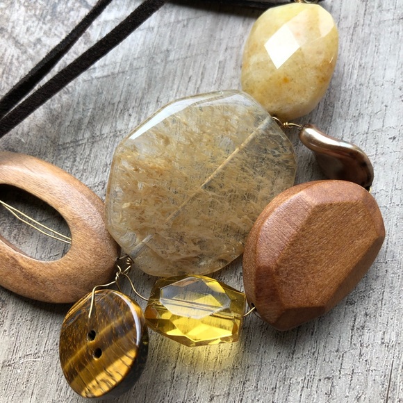 Natural Elements Radiant Necklace, Boho, Healing Crystal, Wedding Guest - Picture 4 of 8